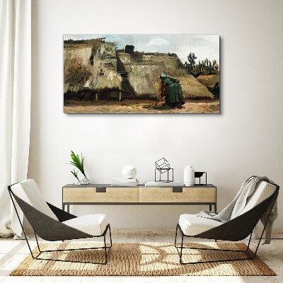 Working in the field Canvas wall art