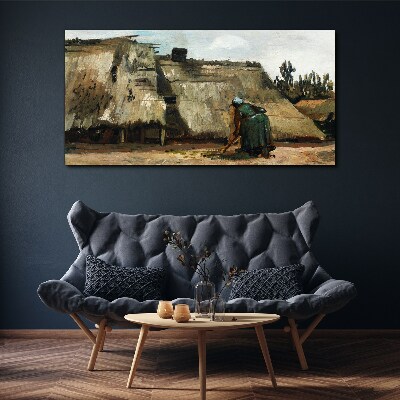 Working in the field Canvas wall art