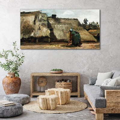 Working in the field Canvas wall art