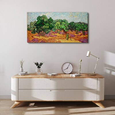 Olives in the sun Canvas wall art