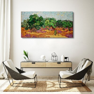 Olives in the sun Canvas wall art