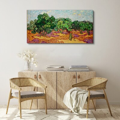 Olives in the sun Canvas wall art