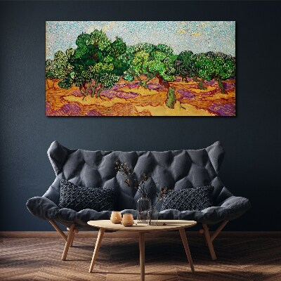 Olives in the sun Canvas wall art
