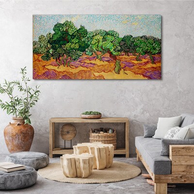 Olives in the sun Canvas wall art