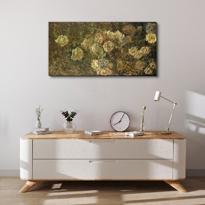 Abstract flowers monet Canvas print