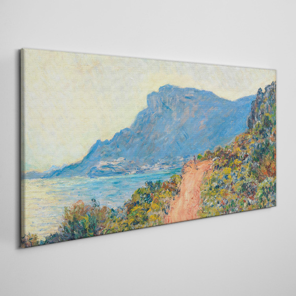 A quiet coast in the morning light Print on canvas