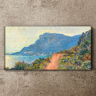 A quiet coast in the morning light Print on canvas
