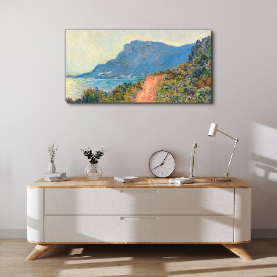 A quiet coast in the morning light Print on canvas
