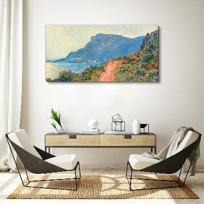 A quiet coast in the morning light Print on canvas