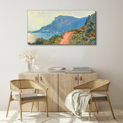 A quiet coast in the morning light Print on canvas