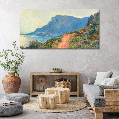 A quiet coast in the morning light Print on canvas