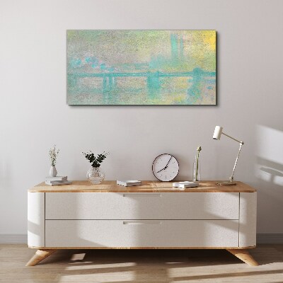 Winter Morning on the River Canvas wall art