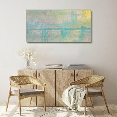 Winter Morning on the River Canvas wall art