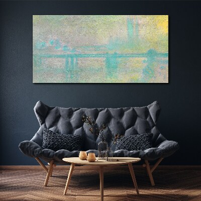 Winter Morning on the River Canvas wall art