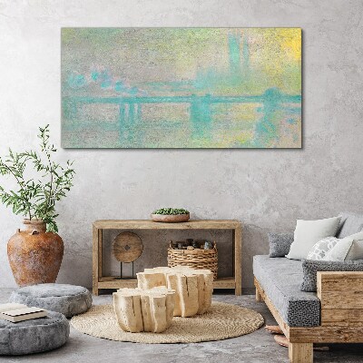 Winter Morning on the River Canvas wall art