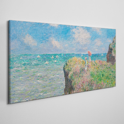 Summer seaside landscape Canvas wall art