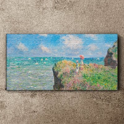 Summer seaside landscape Canvas wall art