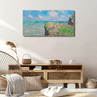 Summer seaside landscape Canvas wall art