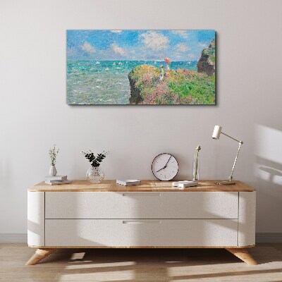 Summer seaside landscape Canvas wall art