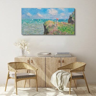 Summer seaside landscape Canvas wall art