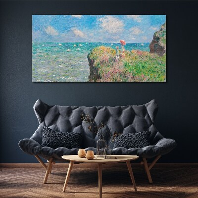 Summer seaside landscape Canvas wall art