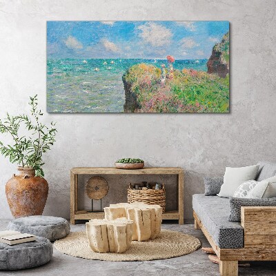 Summer seaside landscape Canvas wall art