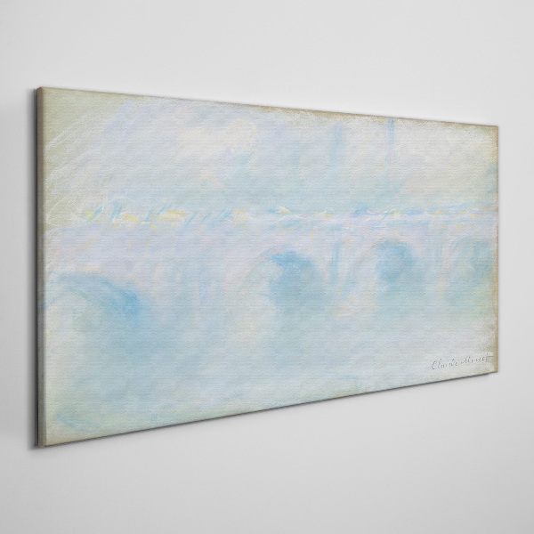 Bridge in the fog Print on canvas