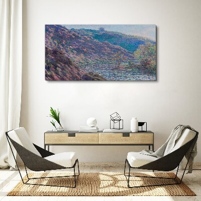 Old tree at confluence monet Canvas print