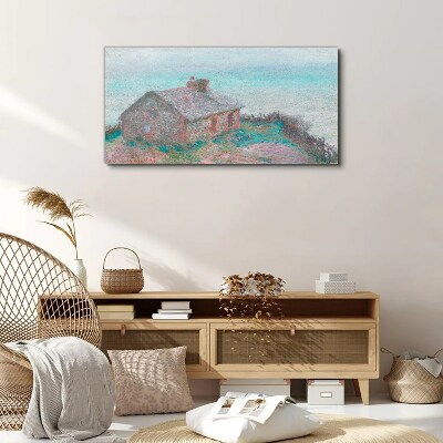 House by the sea Print on canvas