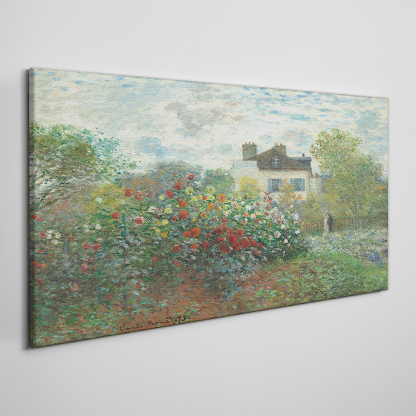 Garden in Montgeron Canvas wall art