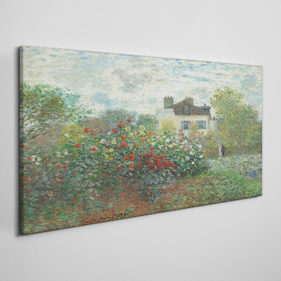 Garden in Montgeron Canvas wall art