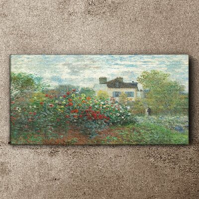 Garden in Montgeron Canvas wall art