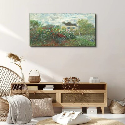 Garden in Montgeron Canvas wall art