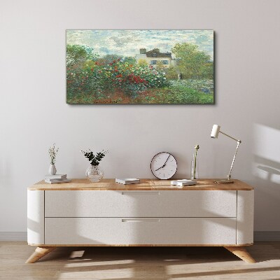 Garden in Montgeron Canvas wall art