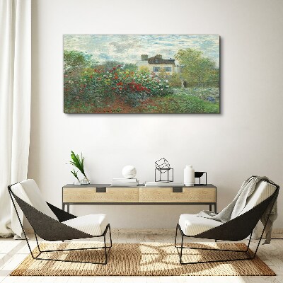 Garden in Montgeron Canvas wall art