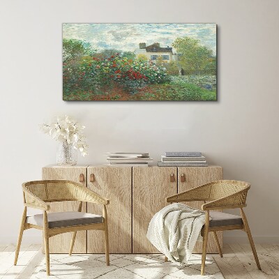 Garden in Montgeron Canvas wall art