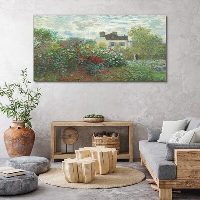 Garden in Montgeron Canvas wall art