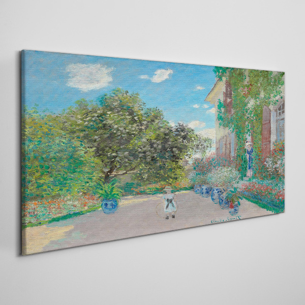 The Garden at Giverny Print on canvas
