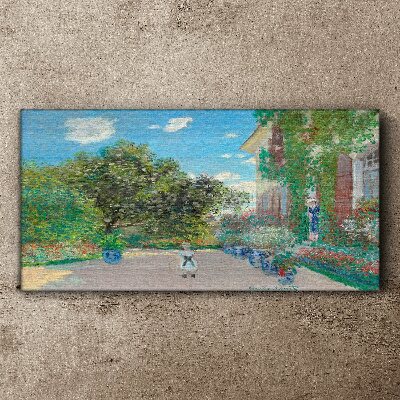The Garden at Giverny Print on canvas