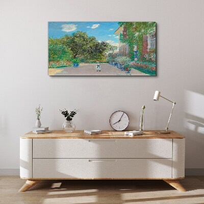 The Garden at Giverny Print on canvas