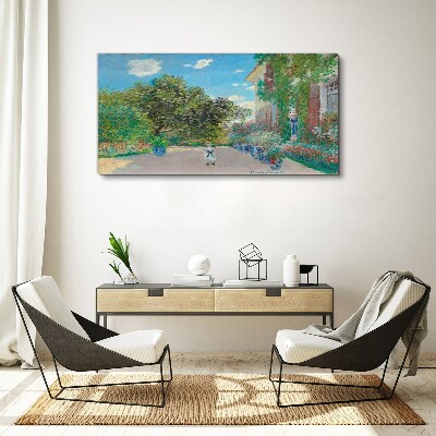 The Garden at Giverny Print on canvas