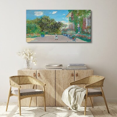 The Garden at Giverny Print on canvas