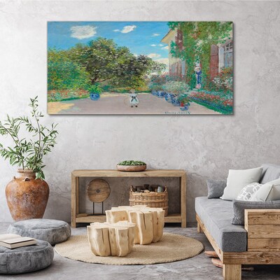 The Garden at Giverny Print on canvas