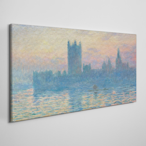 Sunset over London Canvas wall art
