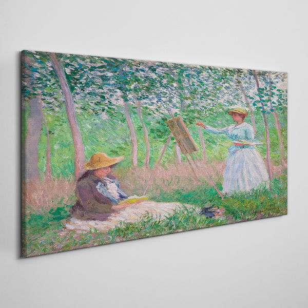 Summer painting outdoors Print on canvas