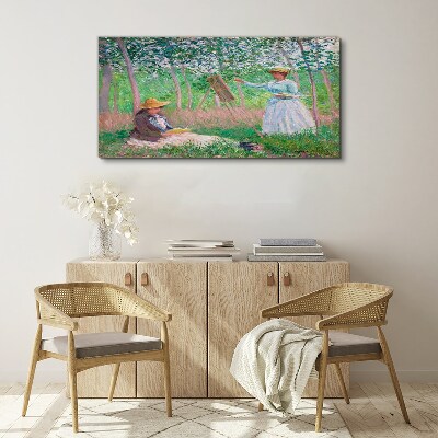 Summer painting outdoors Print on canvas