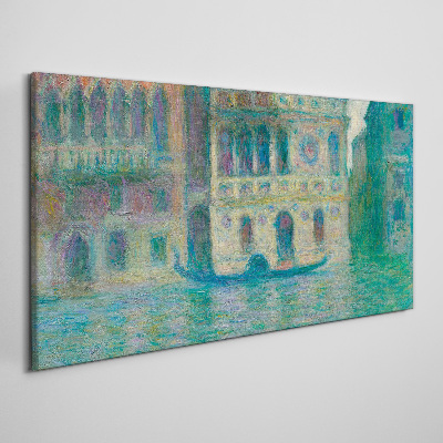 Venice palace dario monet Canvas print