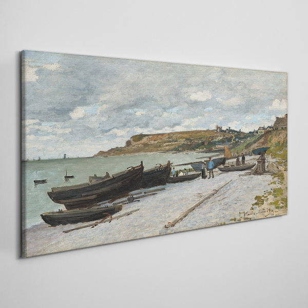 A quiet port on a summer day Print on canvas
