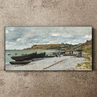 A quiet port on a summer day Print on canvas