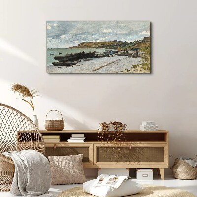 A quiet port on a summer day Print on canvas